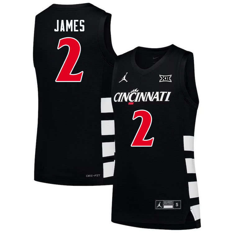 Jizzle James Cincinnati Jersey,Cincinnati Bearcats #2 Jizzle James Basketball Jersey Youth-Black